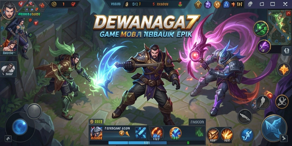 Gameplay menarik DEWANAGA77 menampilkan karakter bertarung di arena.