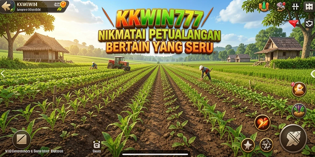Tangkapan layar KKWIN777 menampilkan aktivitas pertanian yang kaya dan menarik.