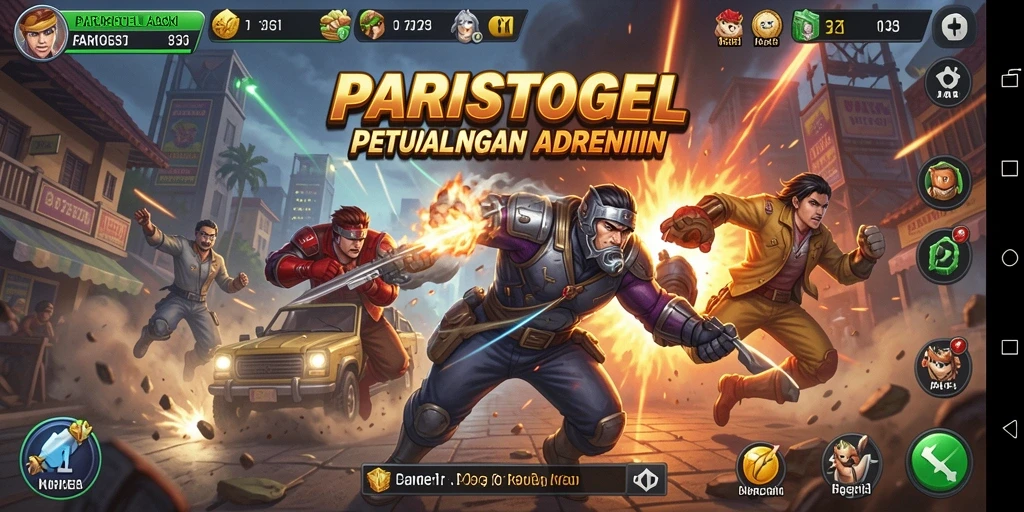 Screenshot gameplay PARISTOGEL menampilkan aksi yang seru dan mendebarkan.