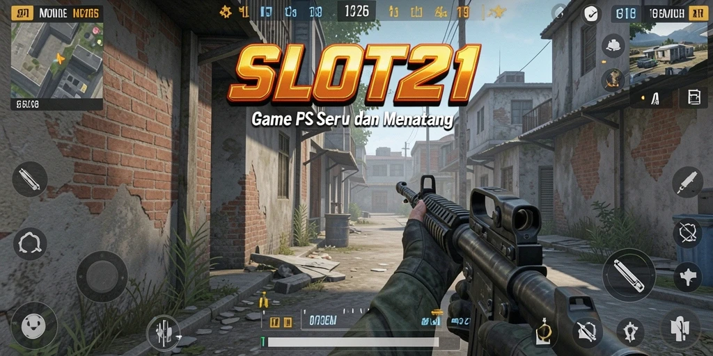 Screenshot menunjukkan aksi seru dalam permainan FPS SLOT21.