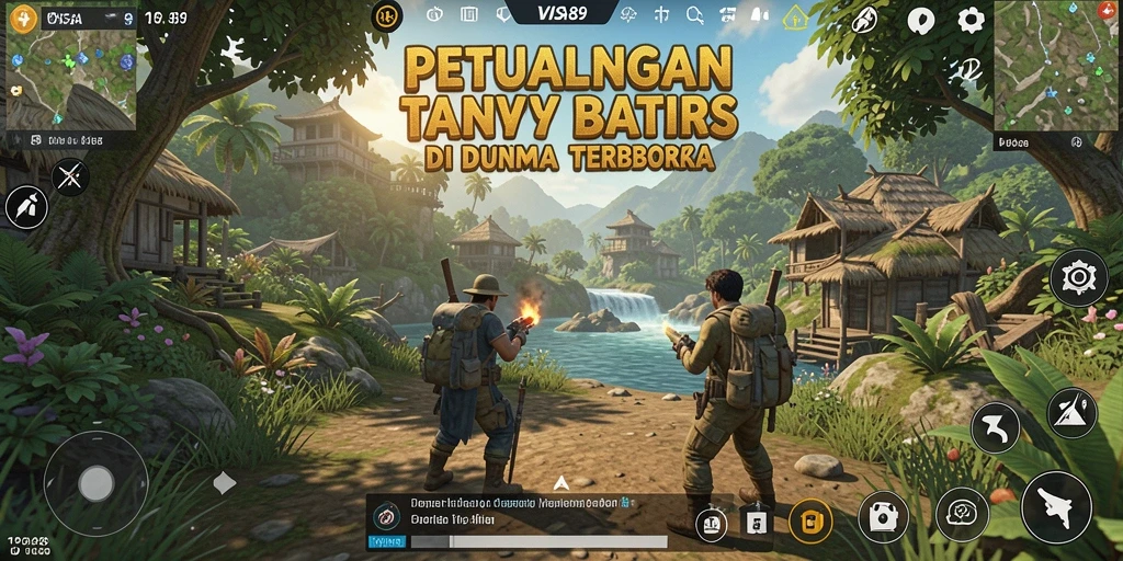 Tampilan gameplay menarik di dunia terbuka VISA89.